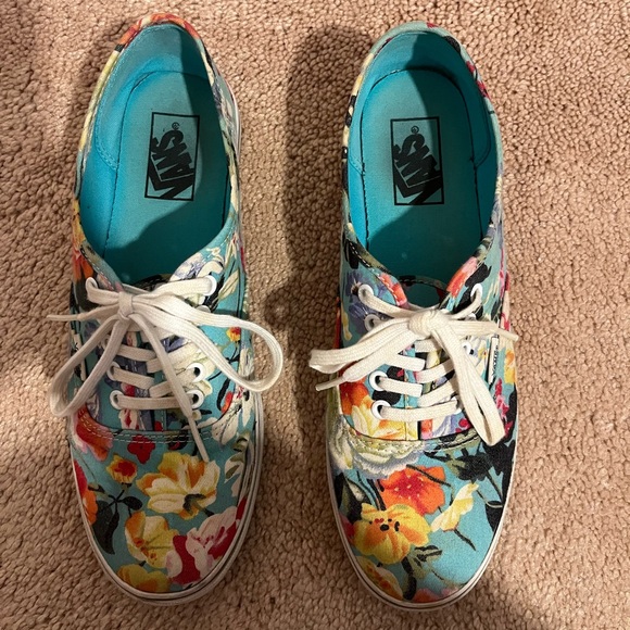 Vans Authentic Fit Lows Floral Design Rare - Picture 1 of 6